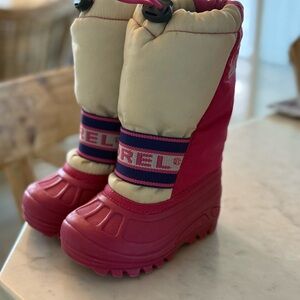 Sorel Toddler Pink Winter Snow Boots Size 6